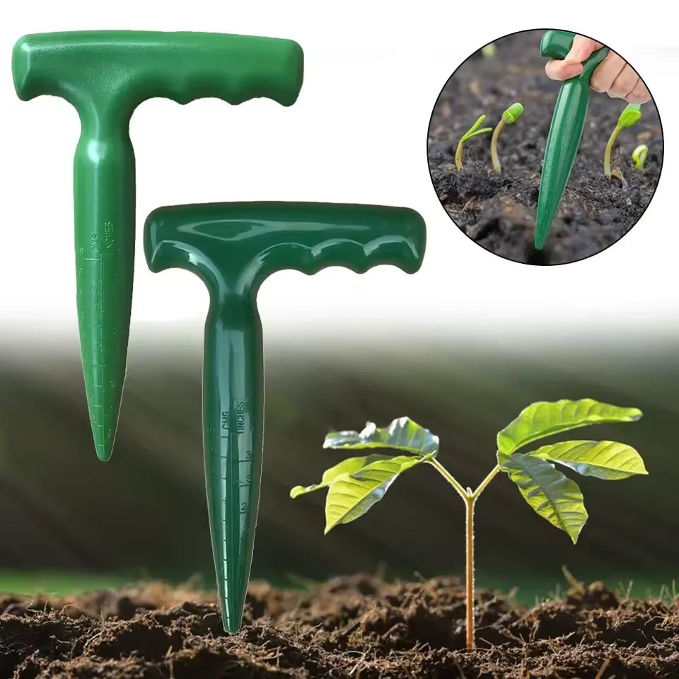 Furador de Solo Manual para Plantação de Sementes